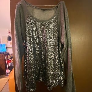 Sequined Express sweater